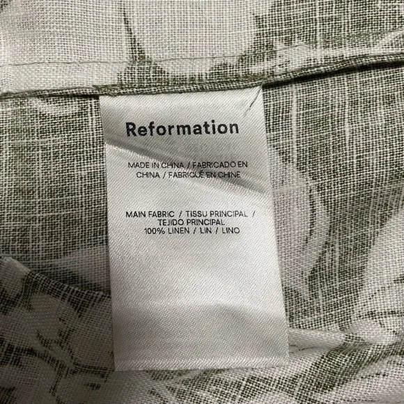 REFORMATION Frankie Linen Dress - Picture 15 of 17